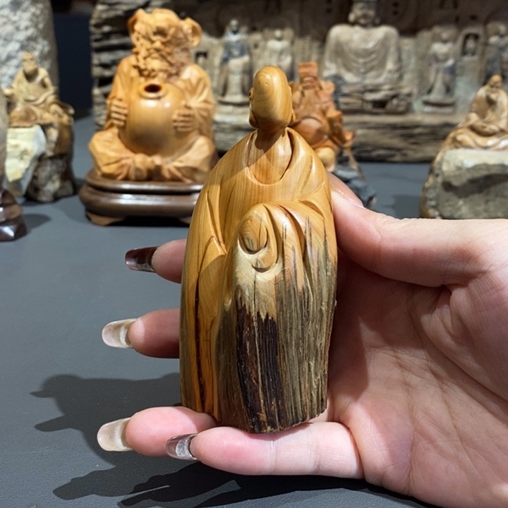 柏木（崖柏）太行崖柏手工无相佛摆件