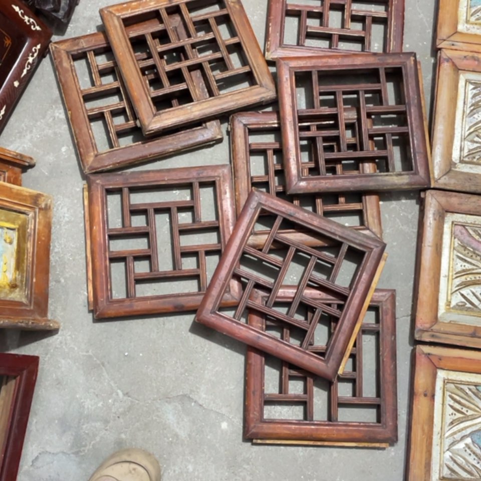 【闪购商品】香榧木富*才八片花窗