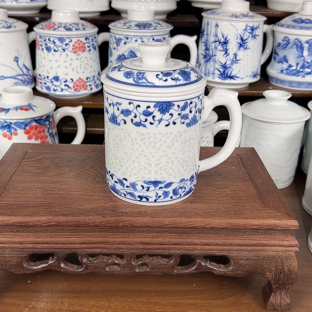 景德镇高温陶瓷办公杯家用