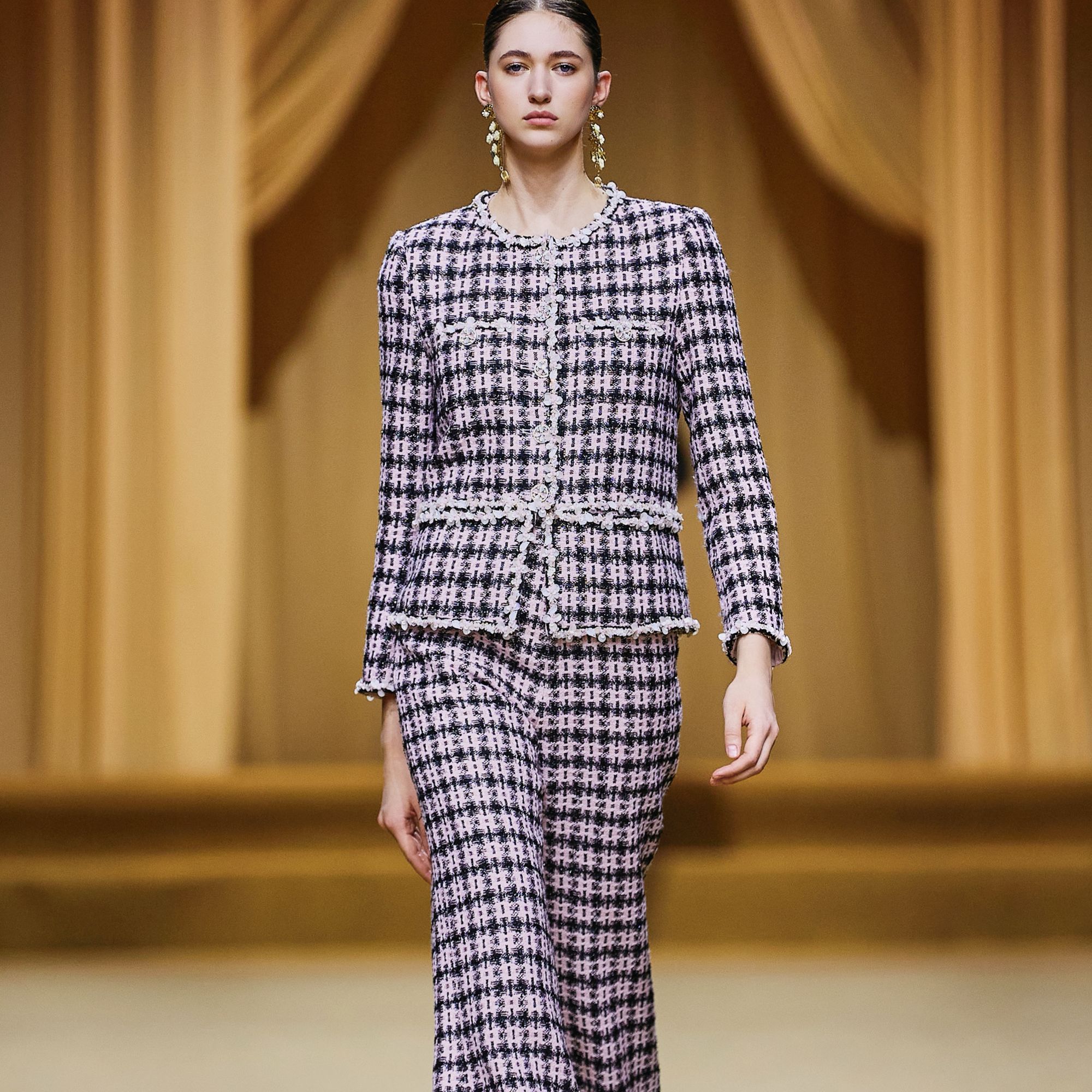 Marie Elie【巴黎之夜】小香风外套长裤EAF42G22600 EAF42S93435