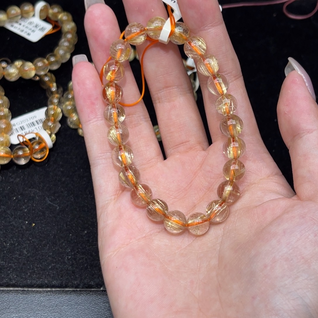 一***凡发晶未镶嵌手链卡8金发晶