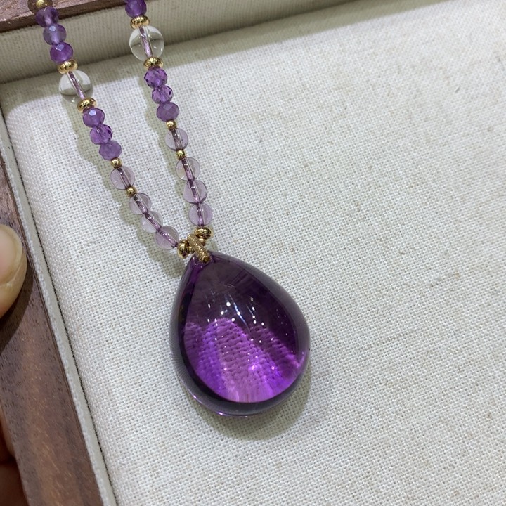 水晶颈饰未镶嵌天然