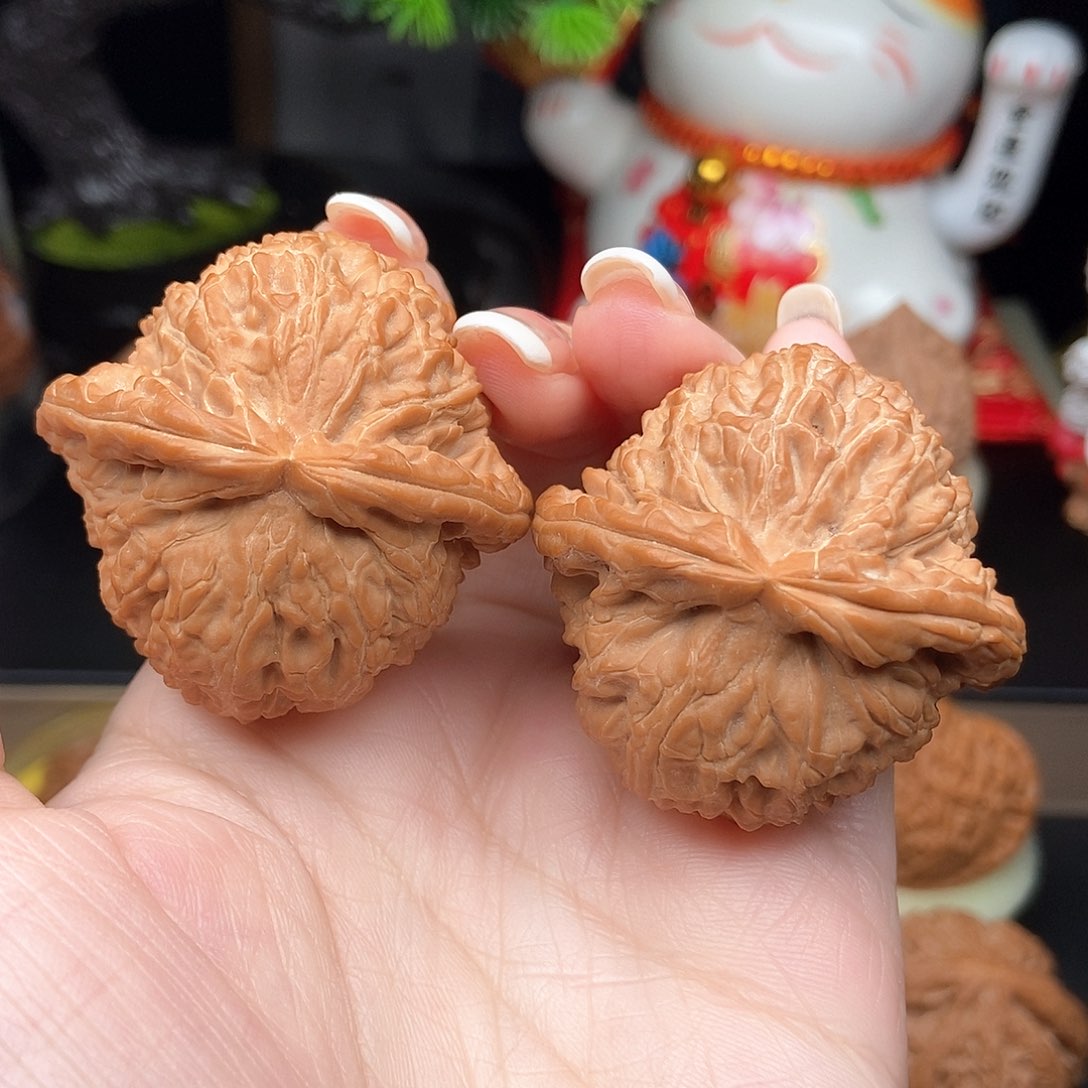 文玩核桃把件43白狮子