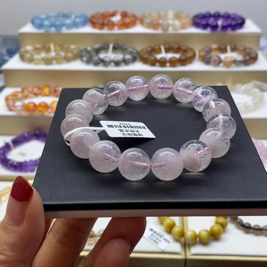 水晶手链未镶嵌雪花幽灵13m