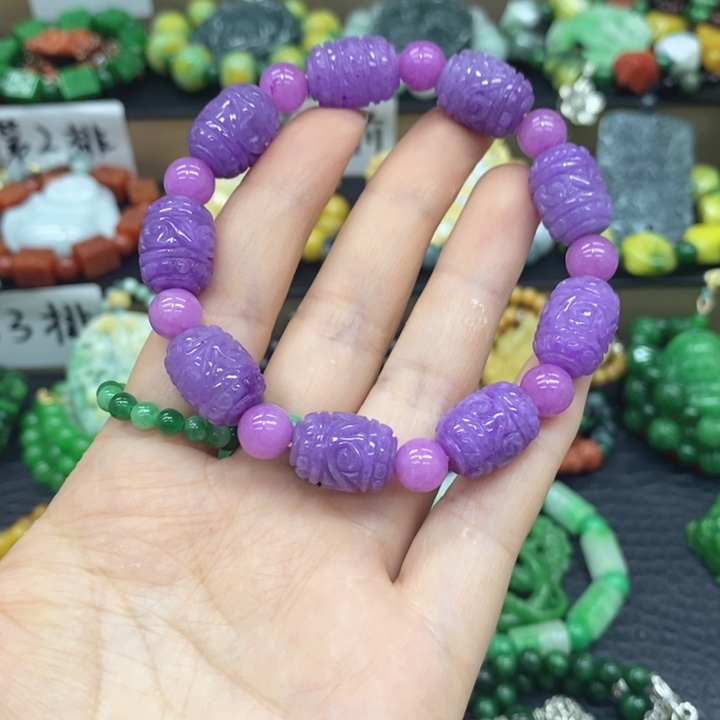 翡翠未镶嵌颈饰手链2