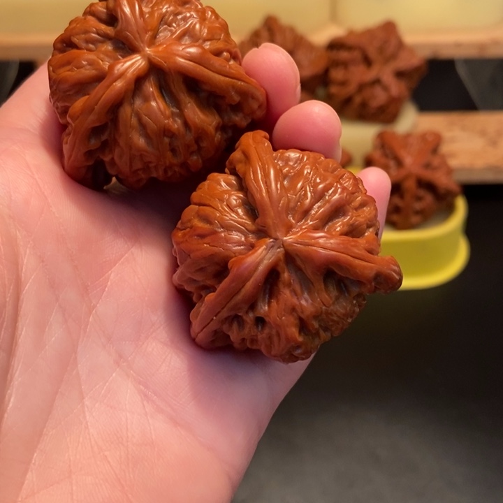 把件桃核幸*星文玩