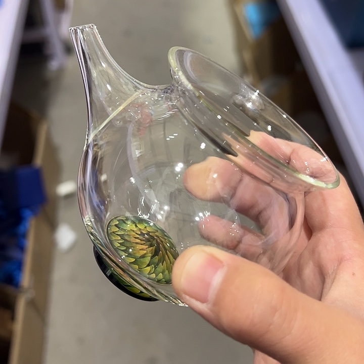 玉见 春雀公道杯 绿凤尾