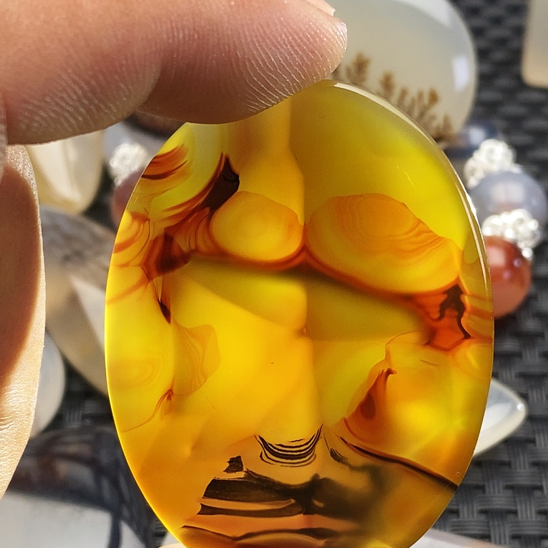 用***3玛瑙/玉髓未镶嵌吊坠(不含链)