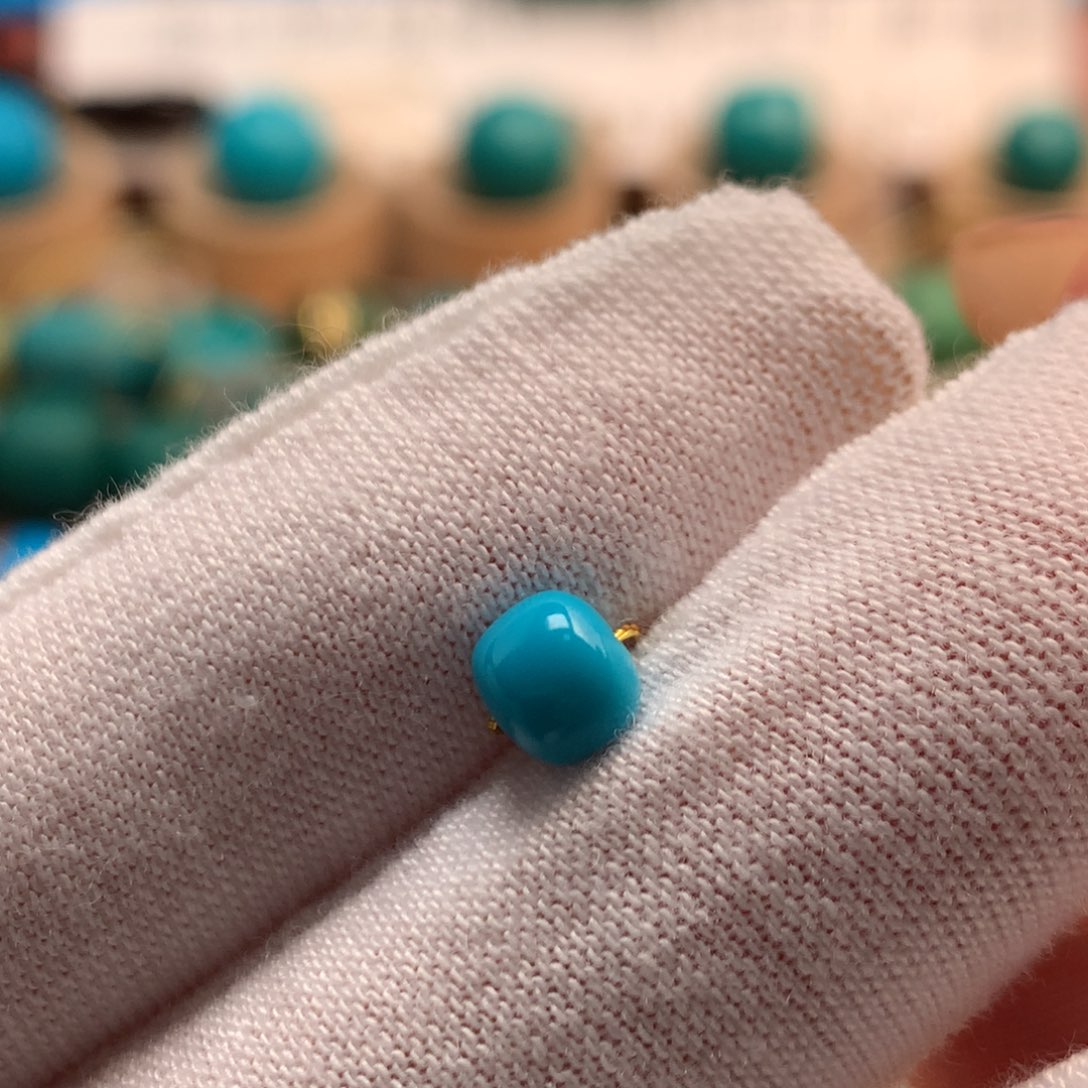 绿松石未镶嵌绿松石5.7mm