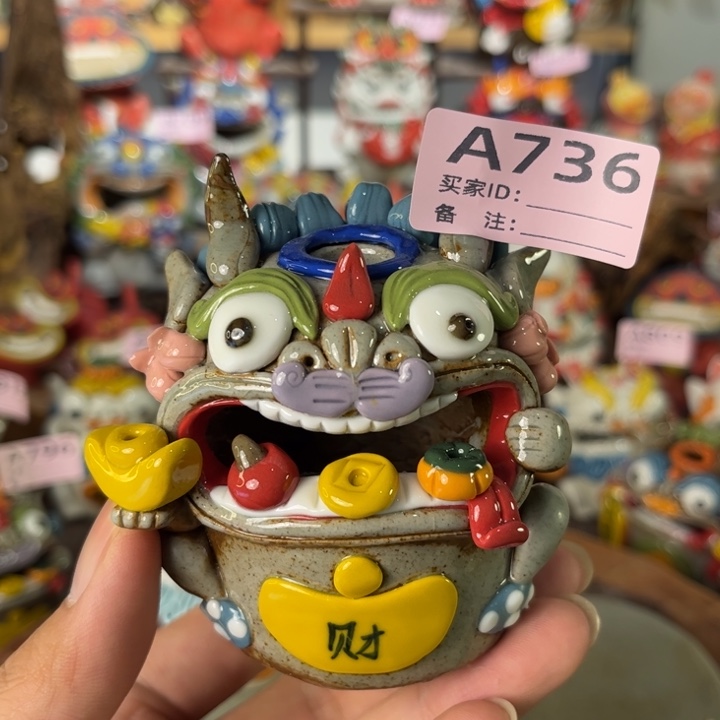 泥塑纯手工茶宠摆件
