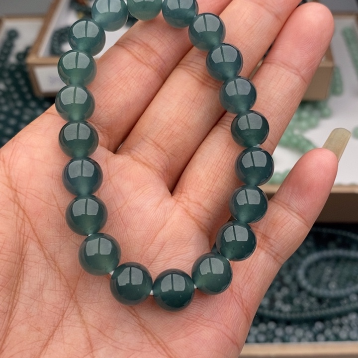 天***天翡翠未镶嵌手链手串