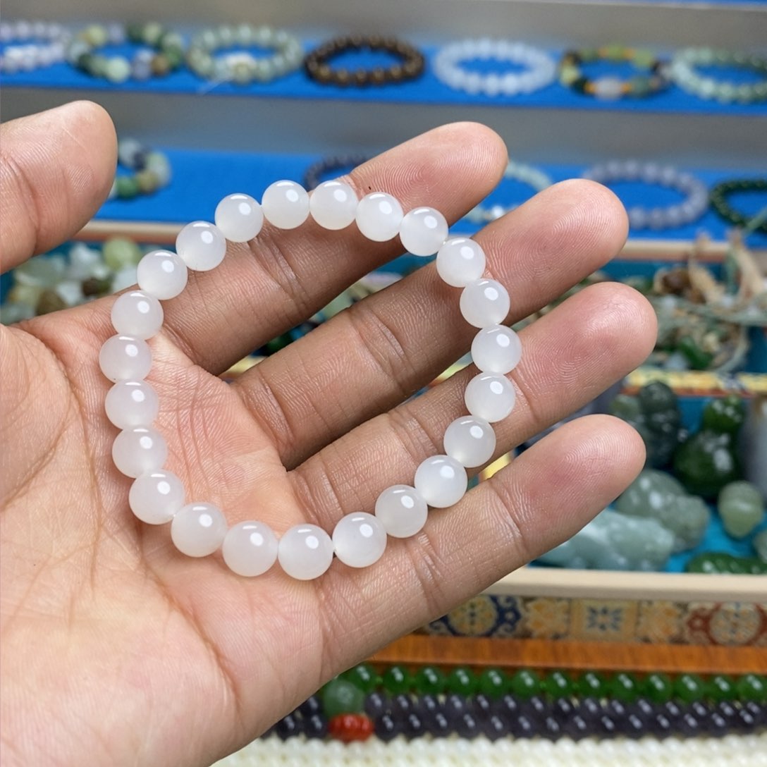 和田玉手串未镶嵌