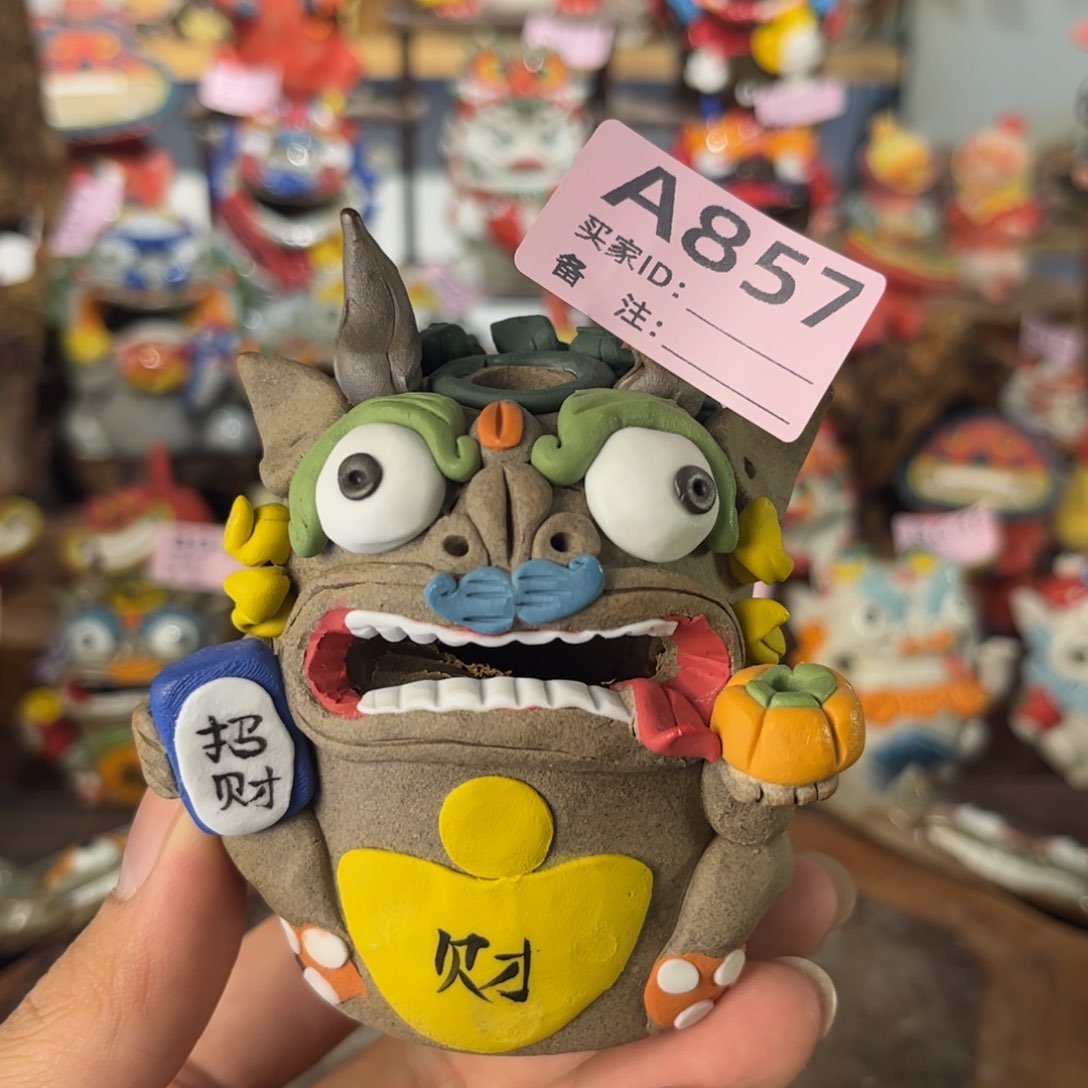 泥塑纯手工茶宠摆件