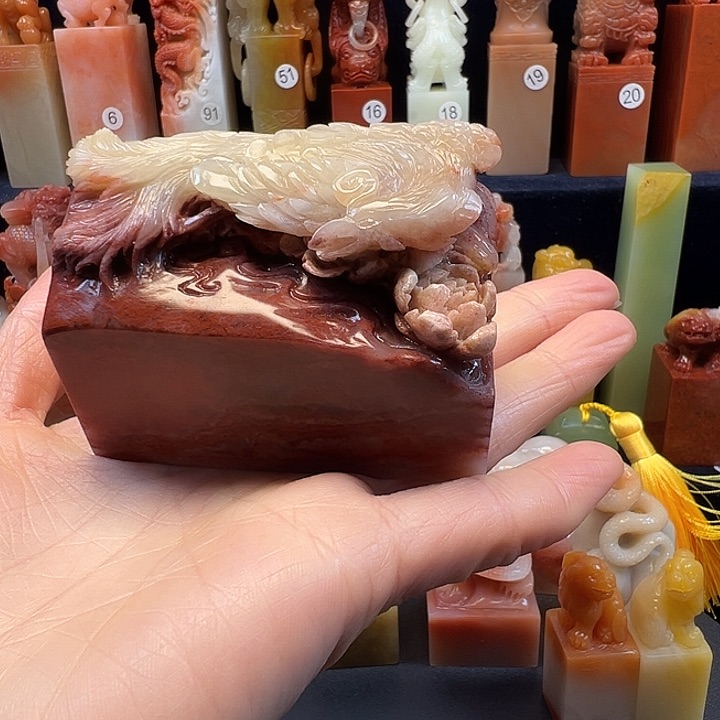 寿山石印石寿山石手工雕刻