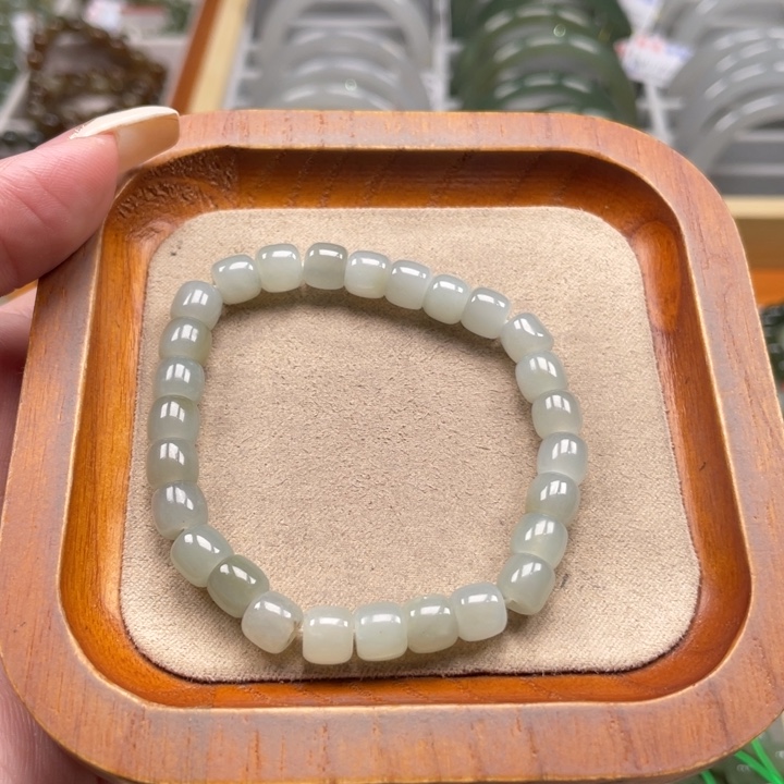 和田玉未镶嵌手串6mm