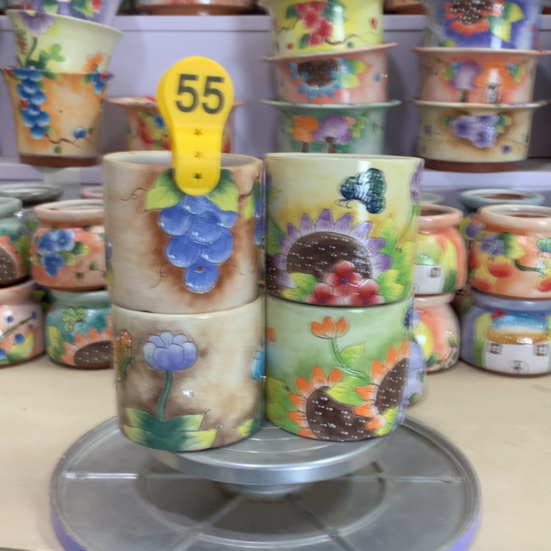 G****g福利正品红陶花盆