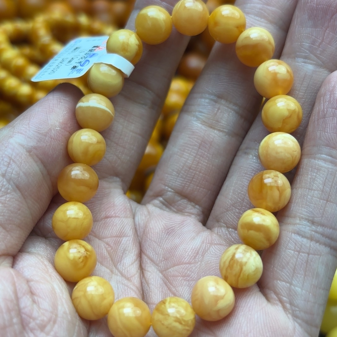 琥珀手链未镶嵌蜜蜡