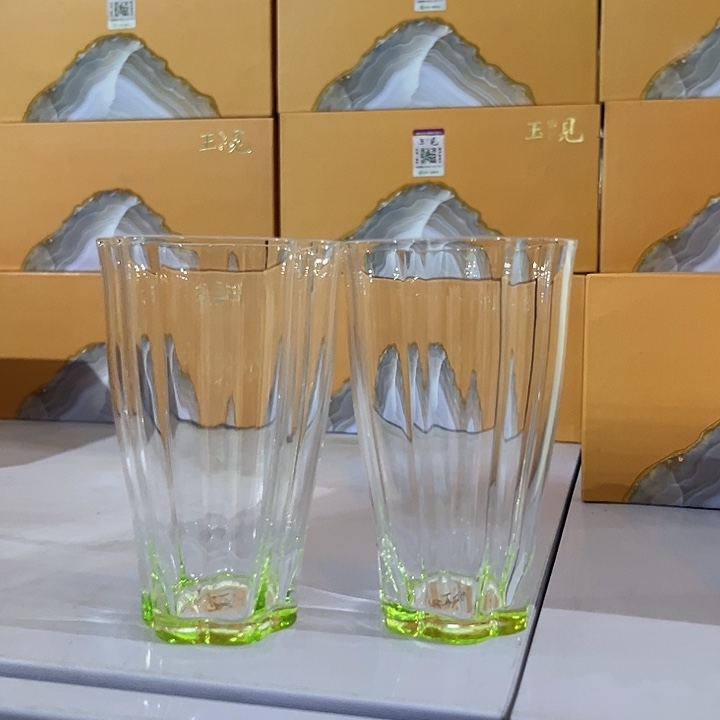 玉见绿茶杯2只茶杯