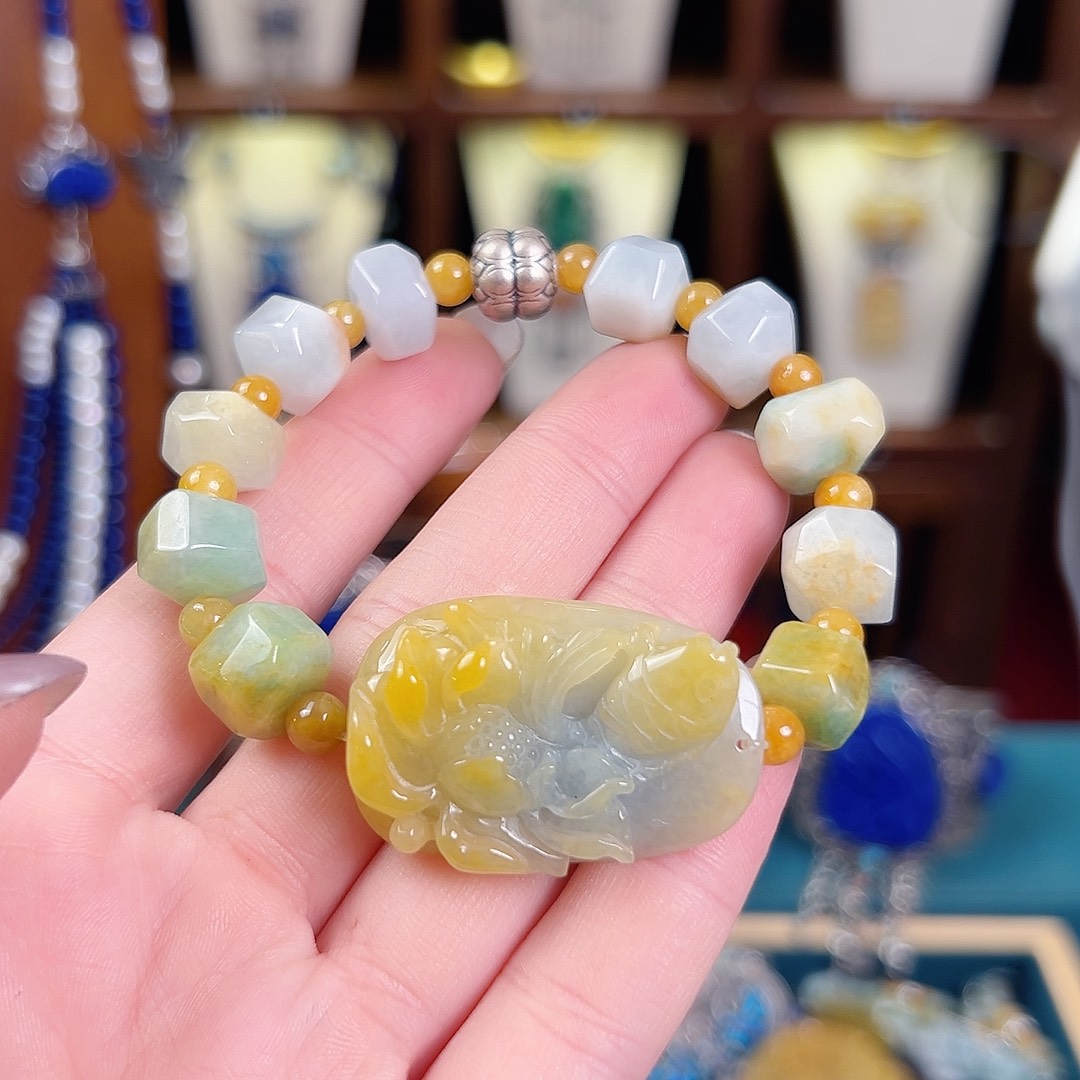 翡翠未镶嵌手链手链