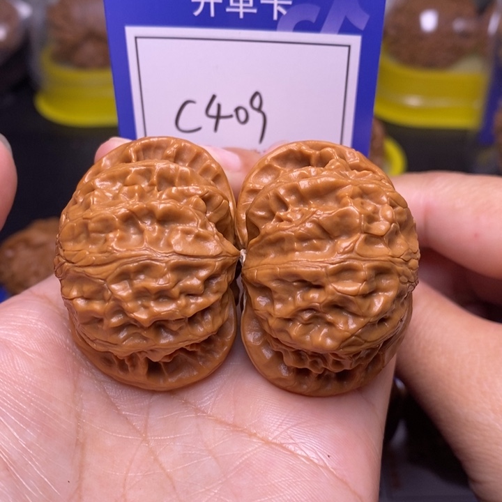 文玩核桃把件43宫灯c409