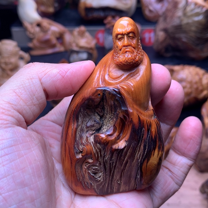 柏木（崖柏）崖柏陈化料手把件