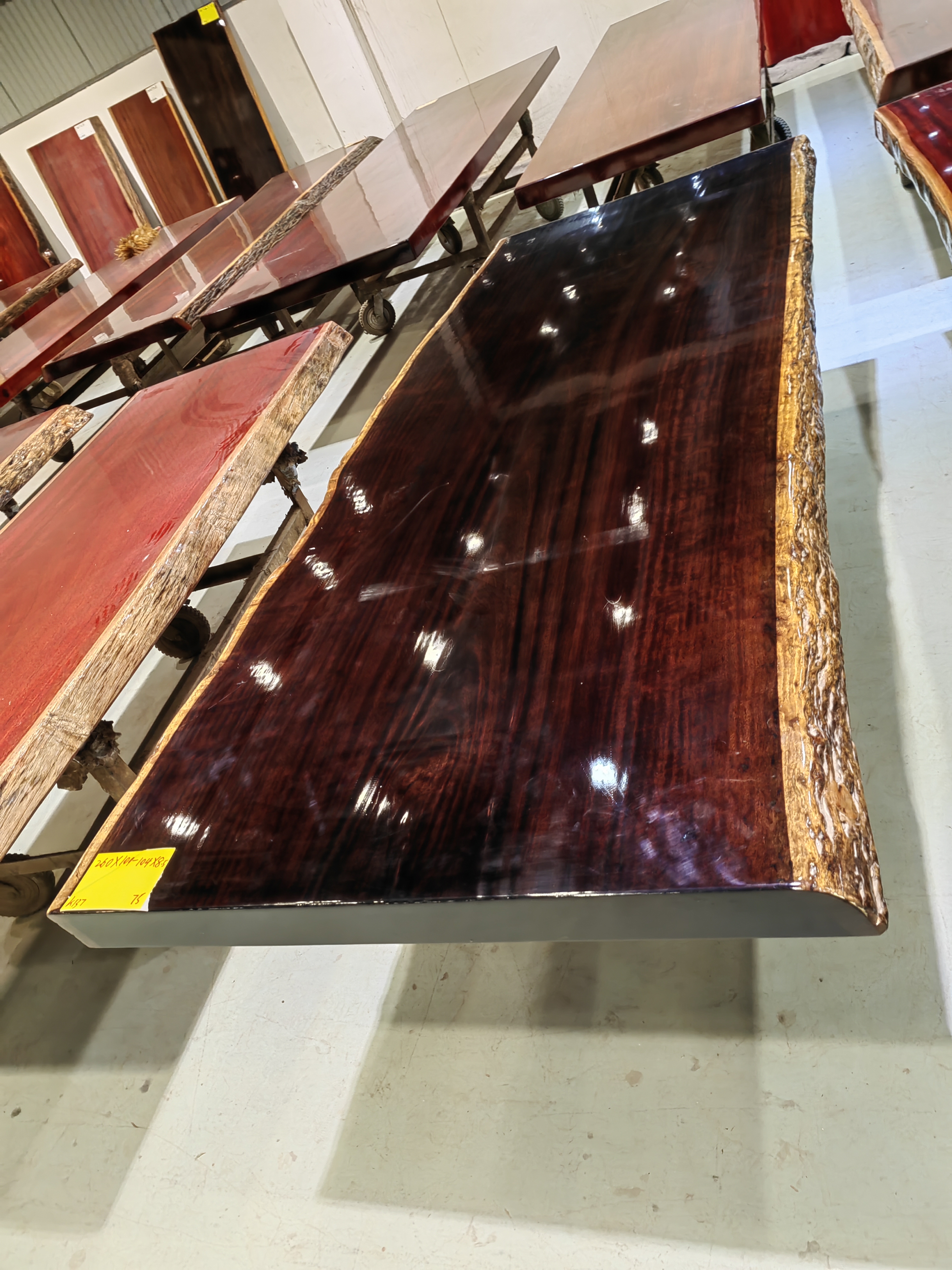 非洲进口实木大板茶桌办公桌