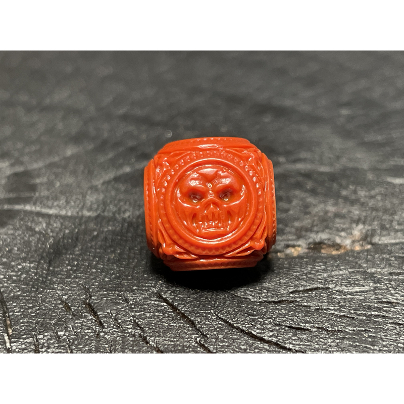 3114 红六方骷髅配饰