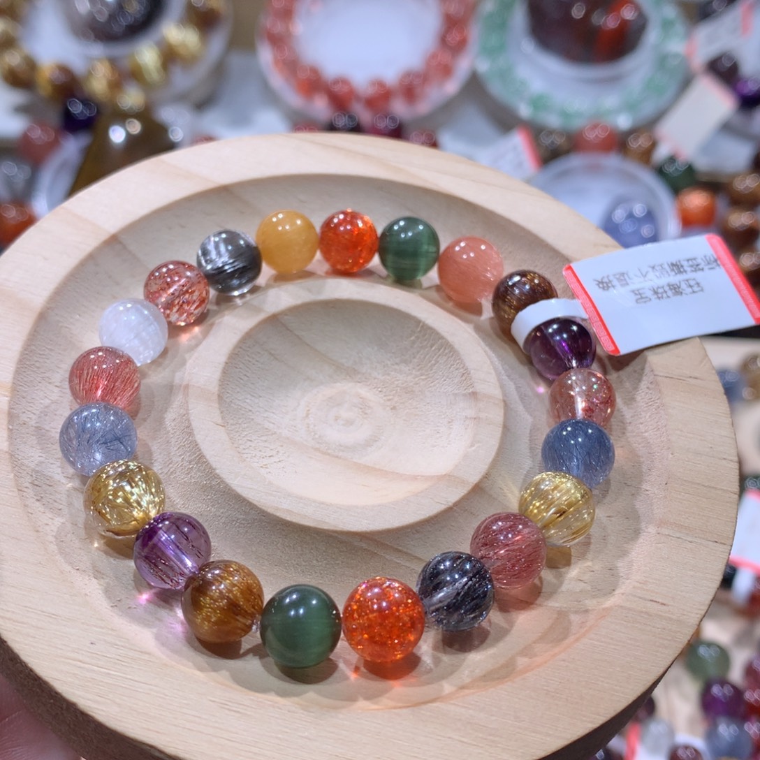 手链水晶未镶嵌水晶多宝8.6mm