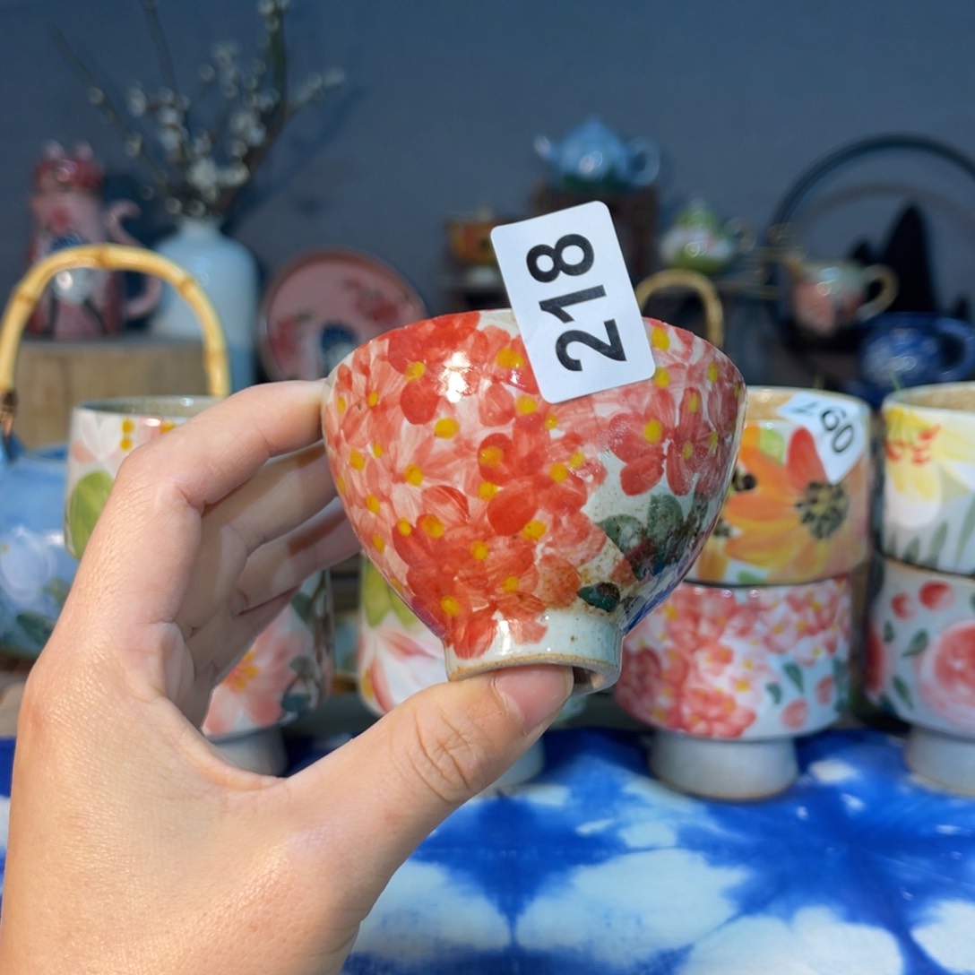 杯素浅陶瓷手工手绘