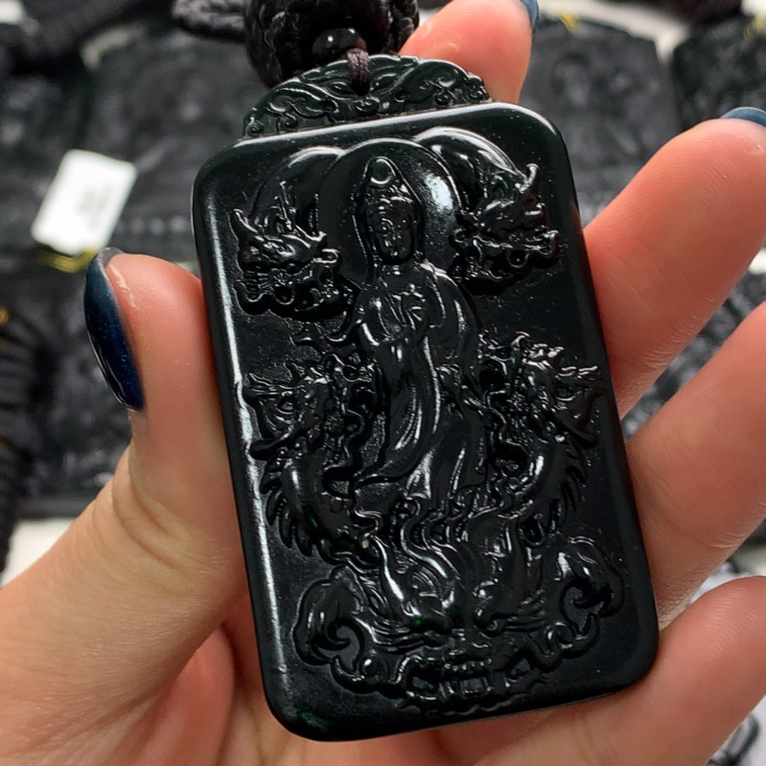 天然a货钢琴黑挂件