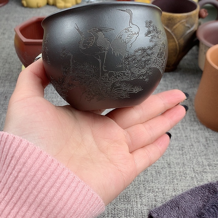 紫砂茶杯高端主人杯