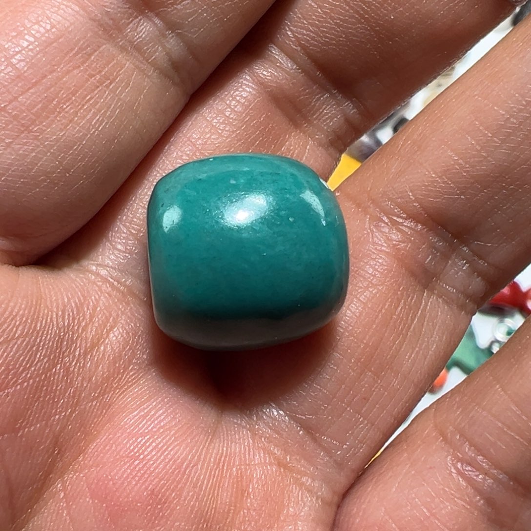 随***C玻璃颈饰墨白藏传出品08