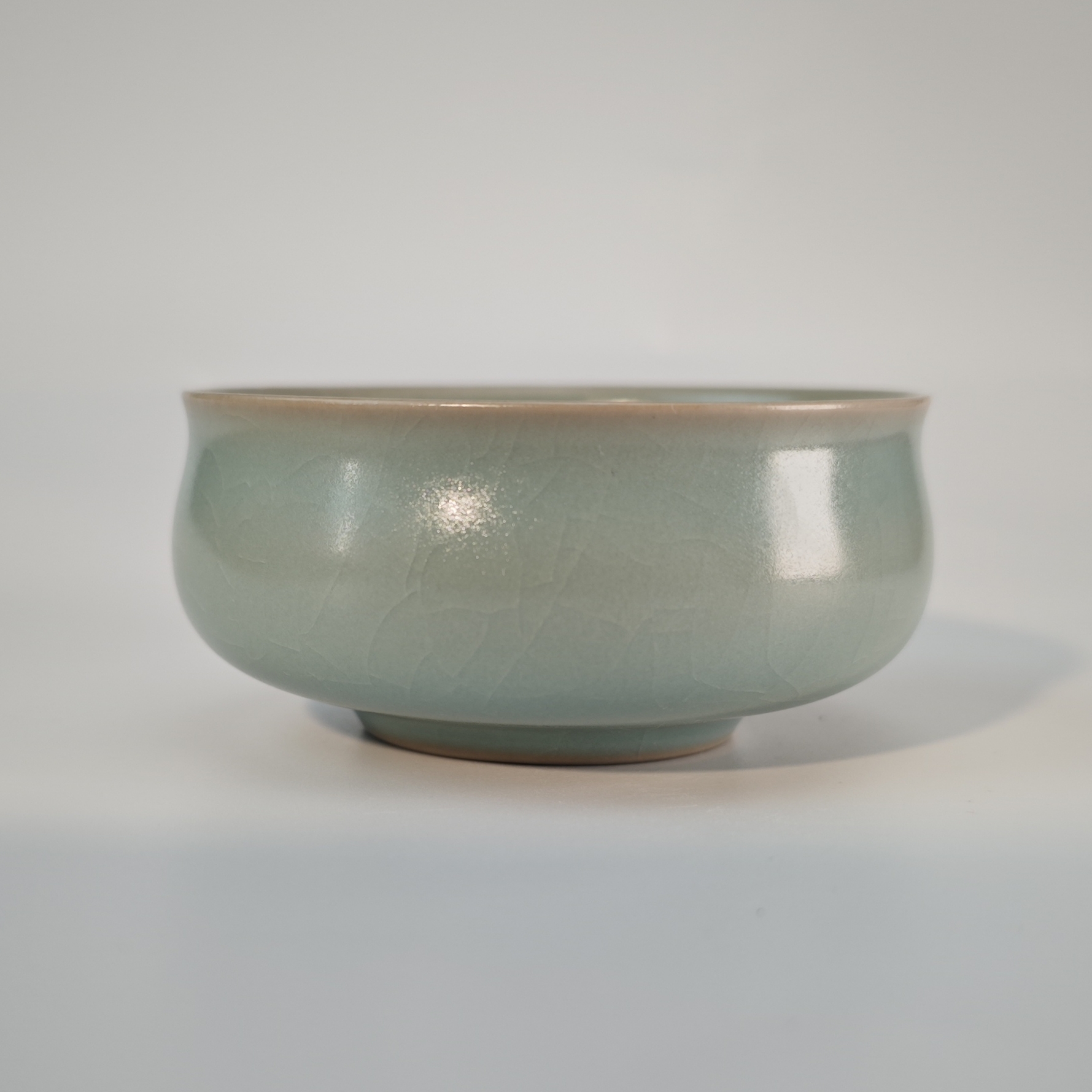 【溱水河甄选】矮炉式杯 1级主人杯 全手工精工薄胎仿古釉 80毫升