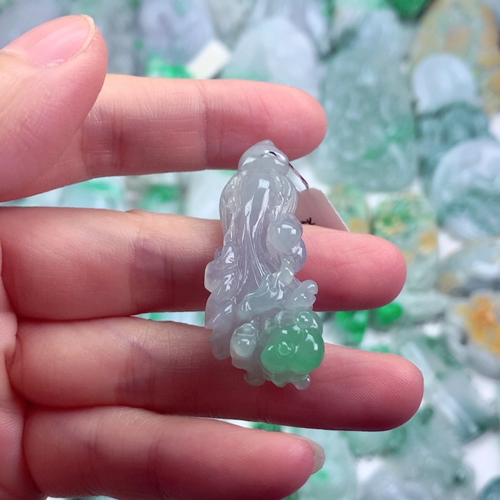 翡翠未镶嵌吊坠(不含链)
