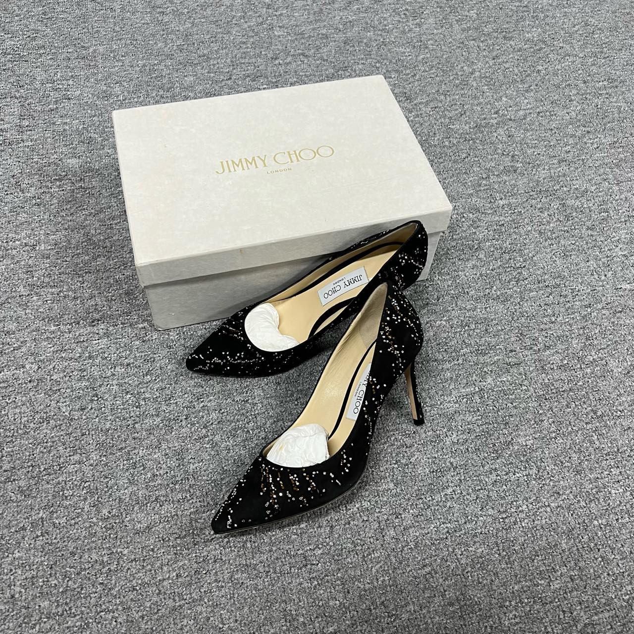 99新 JIMMY CHOO/吉米周 Jimmy 高跟鞋38码