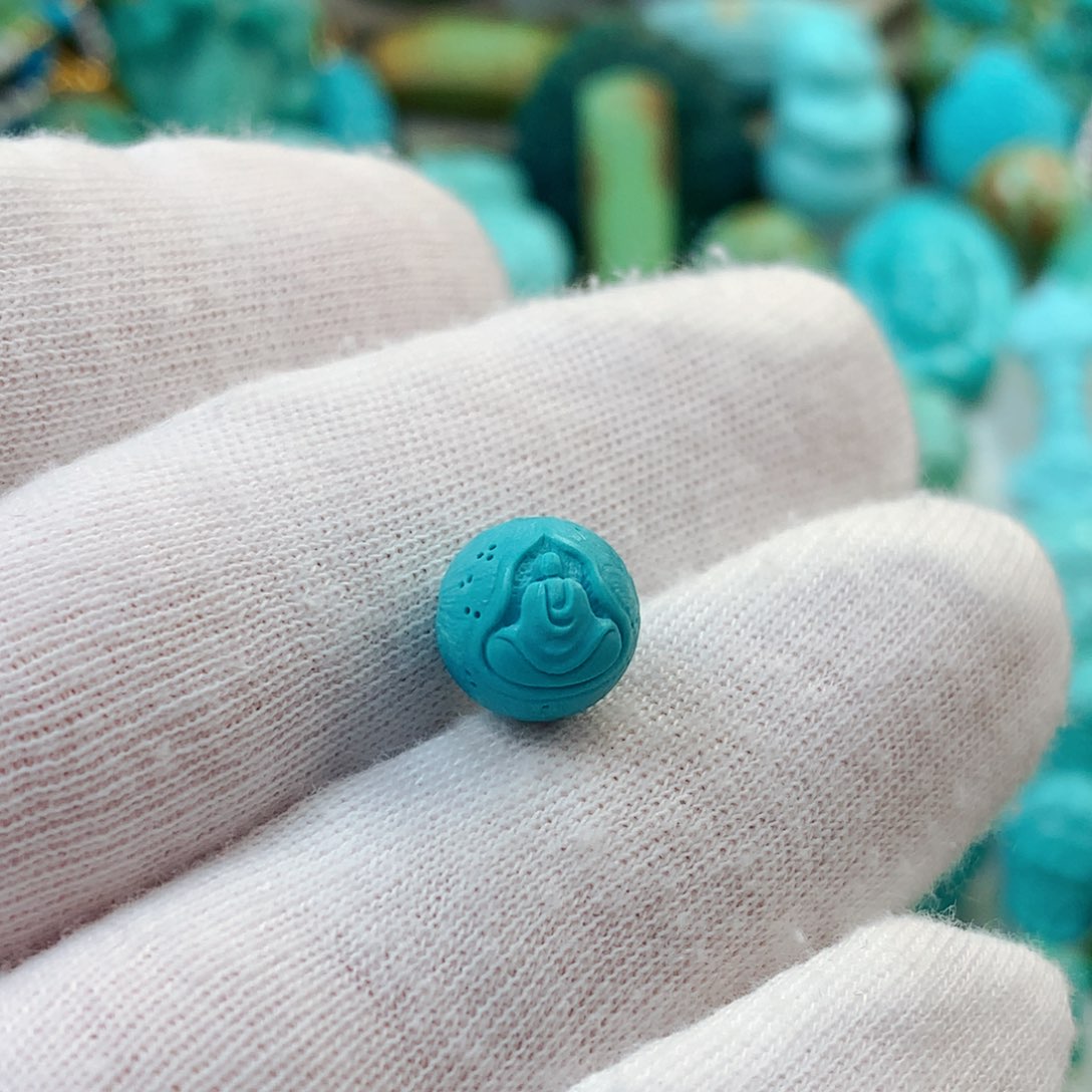 未镶嵌绿松石珠宝半成品