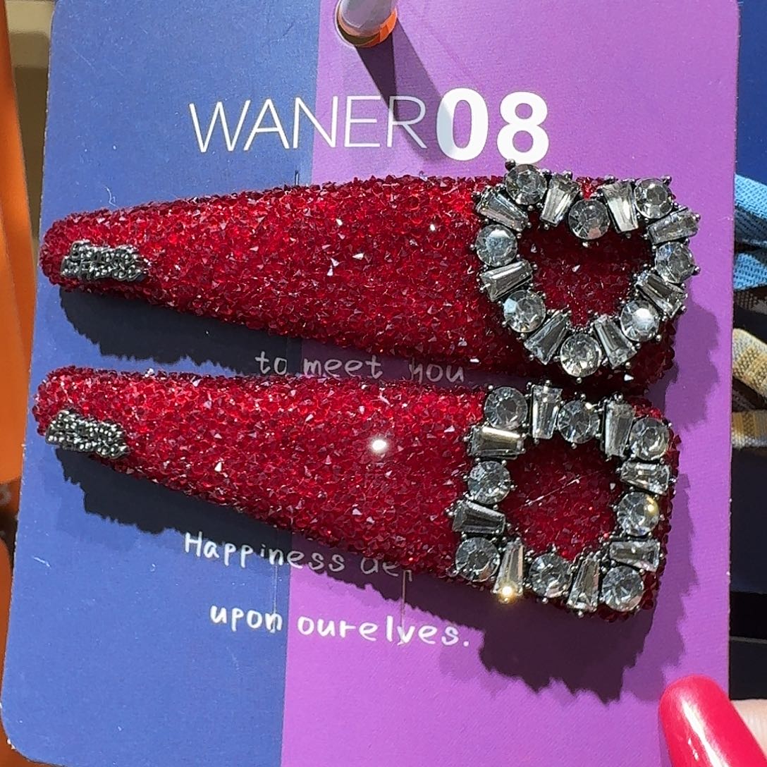 布艺非金属沙糖爱心方钻拜拜