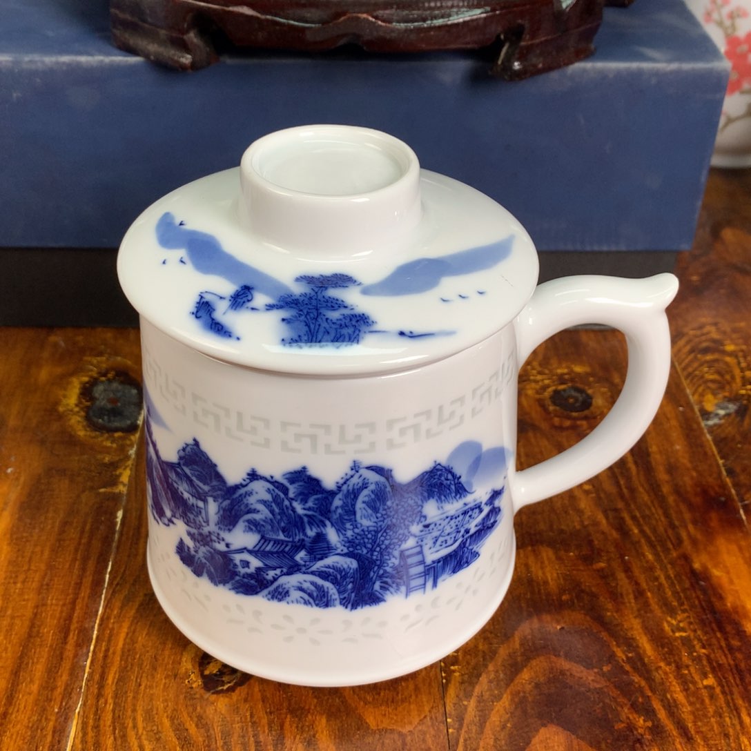 半*沙景德镇陶瓷高温办公杯