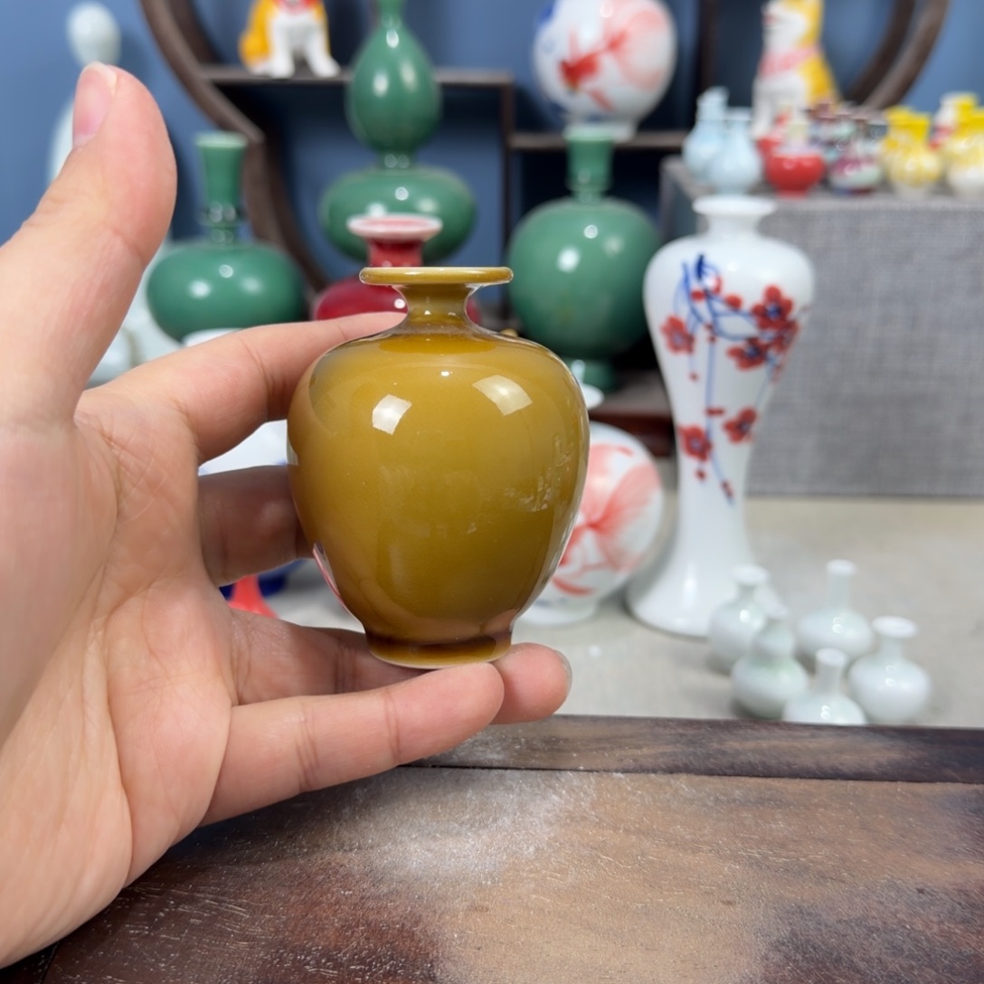 陶瓷手工小花器摆件
