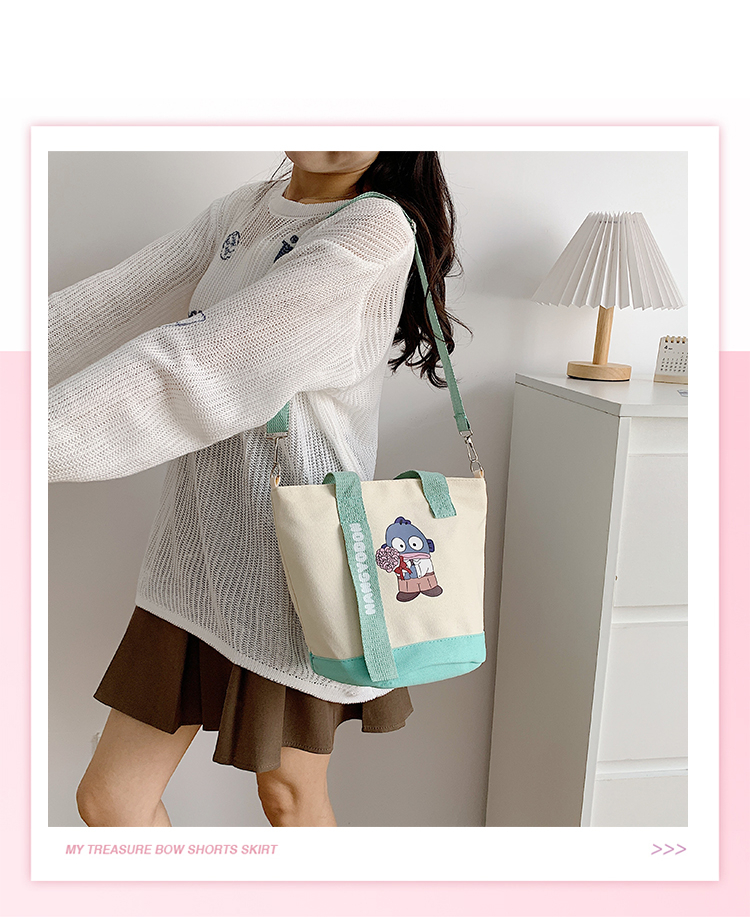 甜美双根水桶包都市简约单肩包时尚编织托特包单肩百搭小众通勤