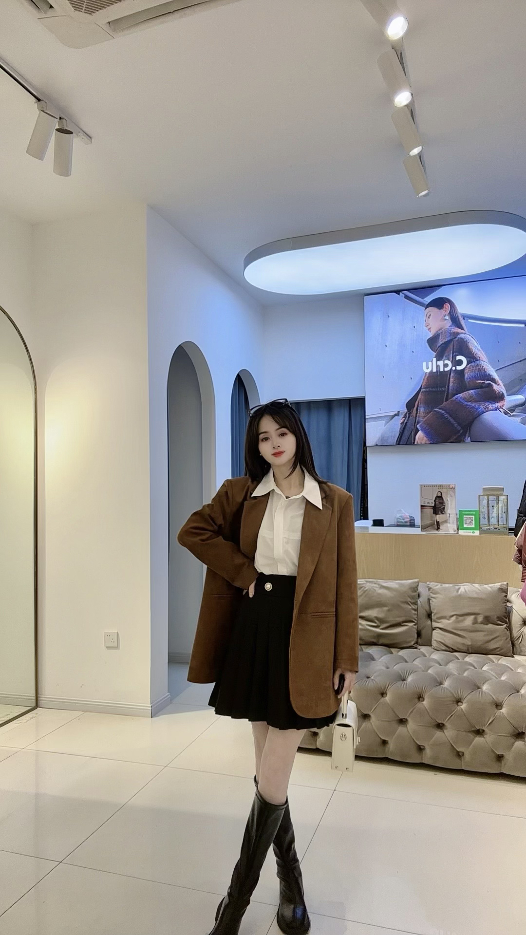 C.crlu可路莎 鹿皮绒西服 25春新款