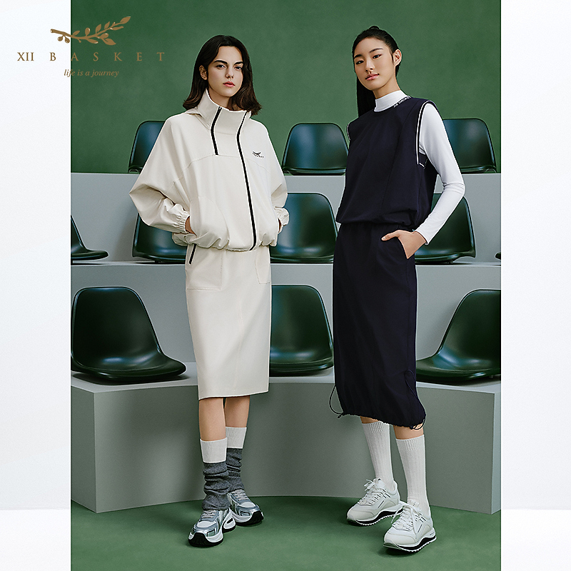 XII BASKET十二篮25春新款轻户外速干工装风半身裙女7C35150430