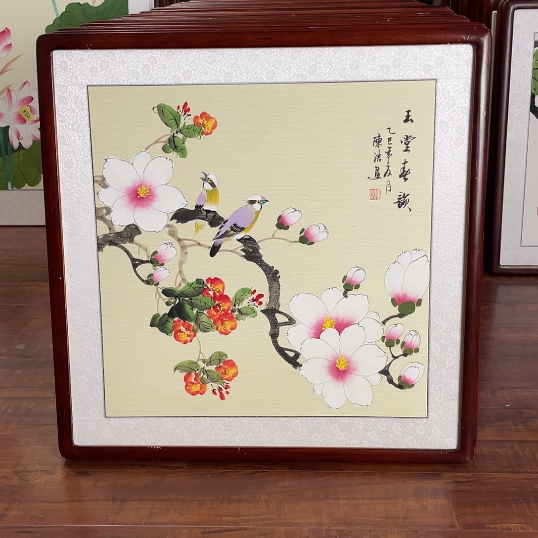 国画带框尺寸63*63厘米