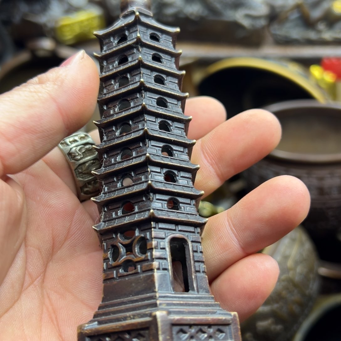 铜摆件欢迎欢迎你