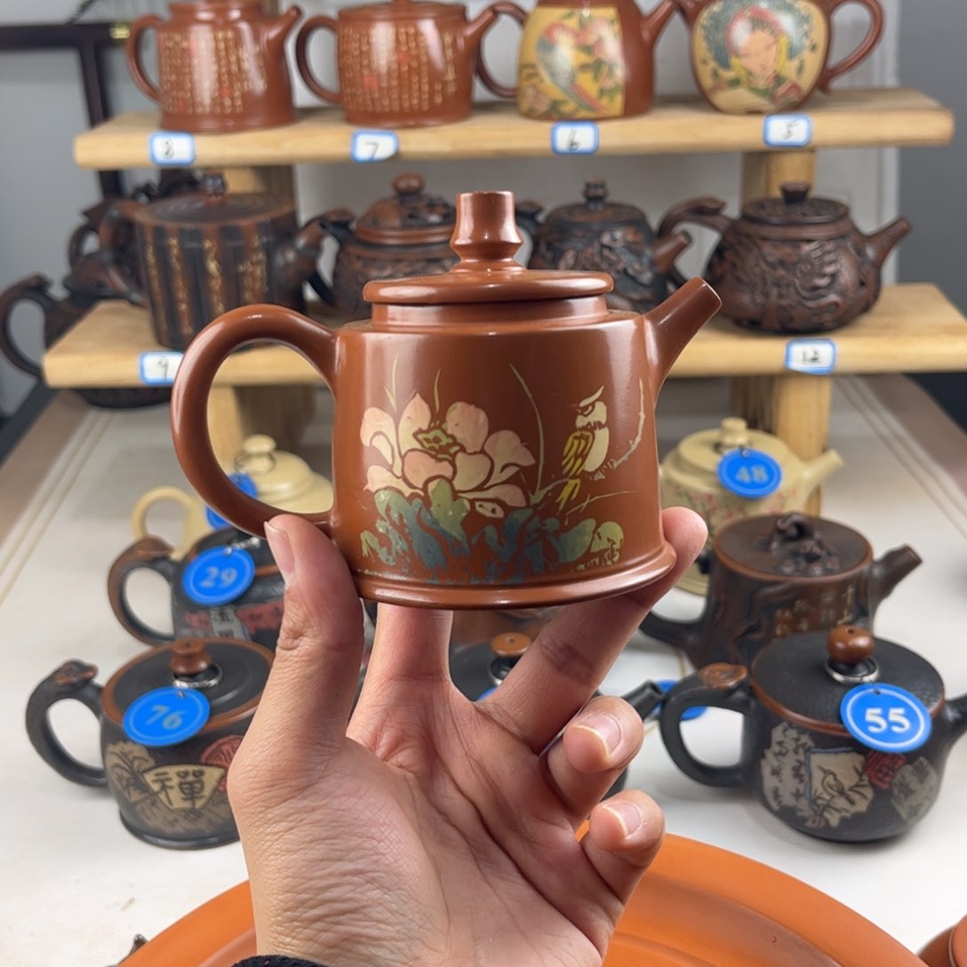 壶150cc 建水紫陶全手工制作，老匠人传承手艺