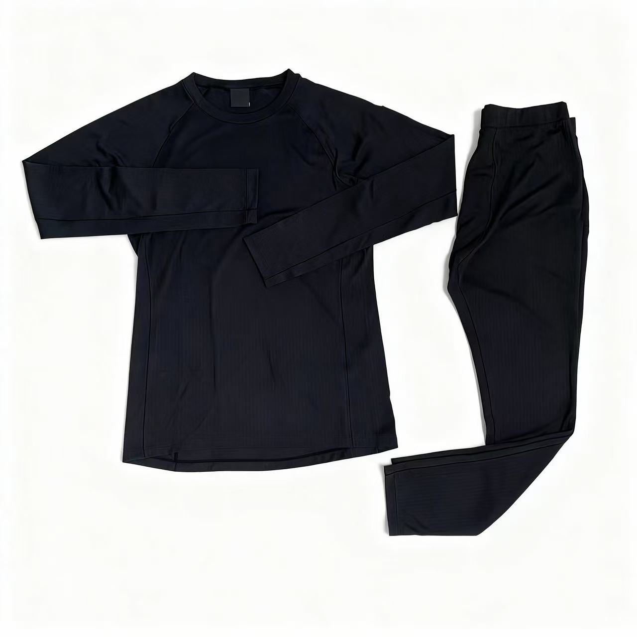 Sweet DD男士黑色高弹舒适保暖套装