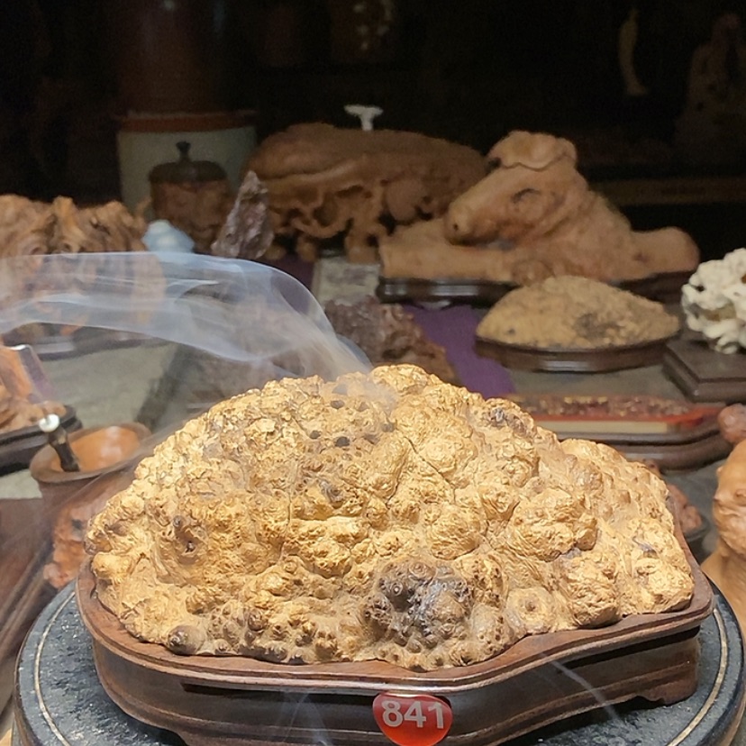 【闪购商品】841号黄金檀木香炉工艺