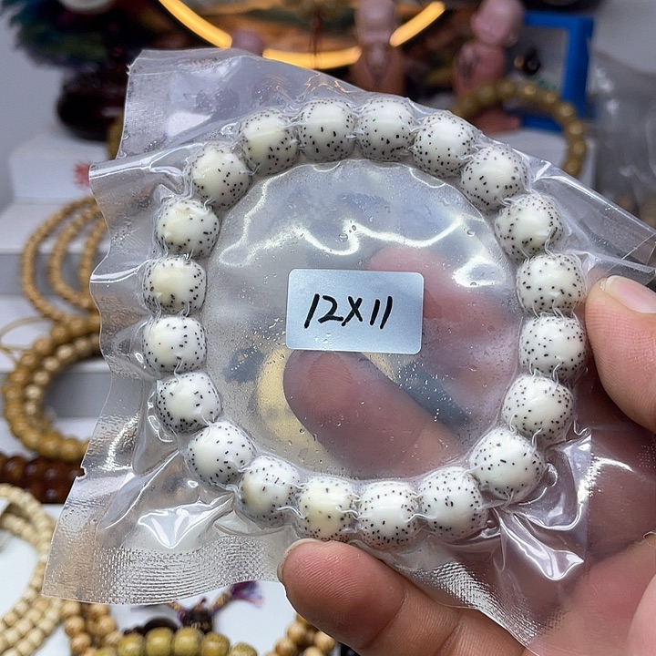 星月菩提手串12×11老型桶原生态侧留白