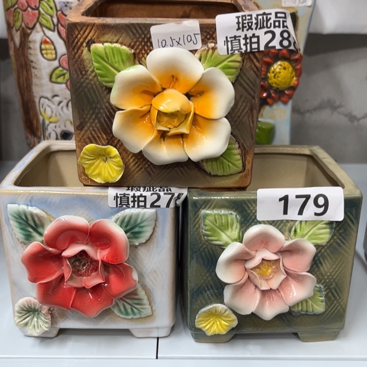 紫砂花盆粗陶材质多肉花盆