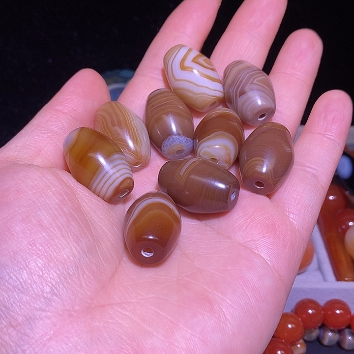 峰***玩玛瑙/玉髓未镶嵌颈饰